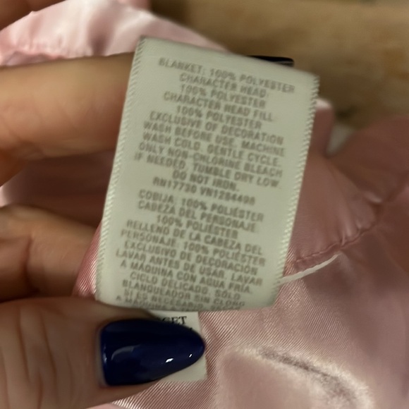 Cloud Island Unicorn Lovey Security Blanket Satin Trim - Picture 6 of 8